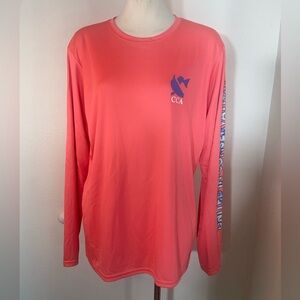 CCA Costal Conservation Association Crew Neck Long Sleeve Fishing Shirt Small